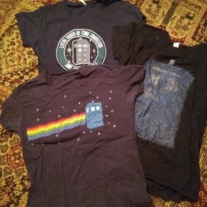 Lot of Dr. Who t-shirts